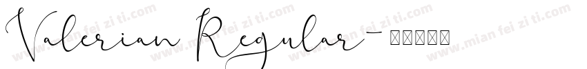 Valerian Regular字体转换